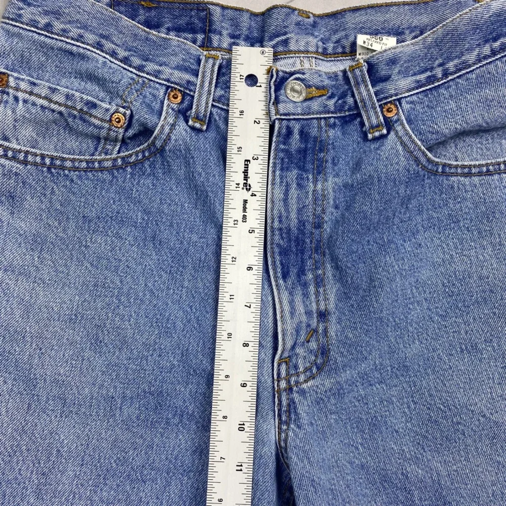 Vintage Levis 550 Relaxed Fit Jeans‎ Mens 34x33 Made In Canada Light Wash Denim